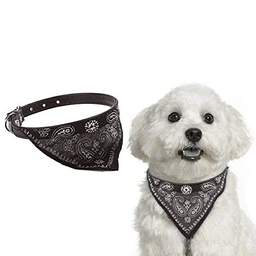 Hornsey castle pets  Dog & Cat Bandana Collar – Comfortable, Lightweight, and Stylish Neckerchief for Small Pets – Black