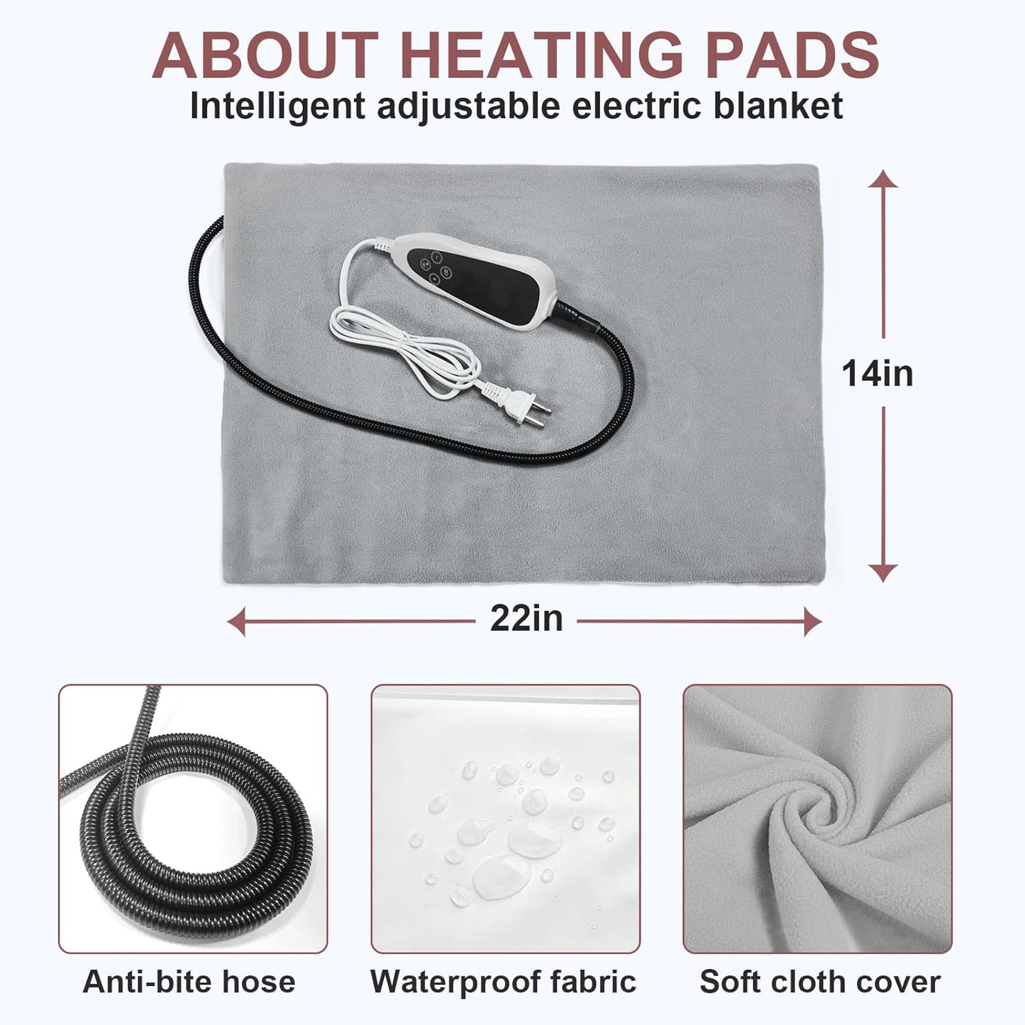 Heated Cat House with Pet Heating Pads – Intelligent Thermostat Controller, Indoor/Outdoor Kitty Shelter, Foldable Heated Bed for Puppies, Waterproof, Sturdy Design with Cute Windows